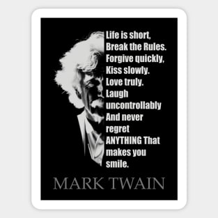 Mark Twain quote Sticker